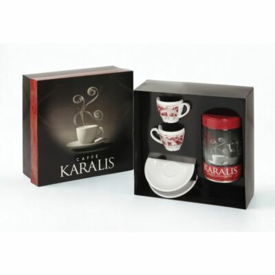 Caffè Karalis 100% Arabica and Cups
